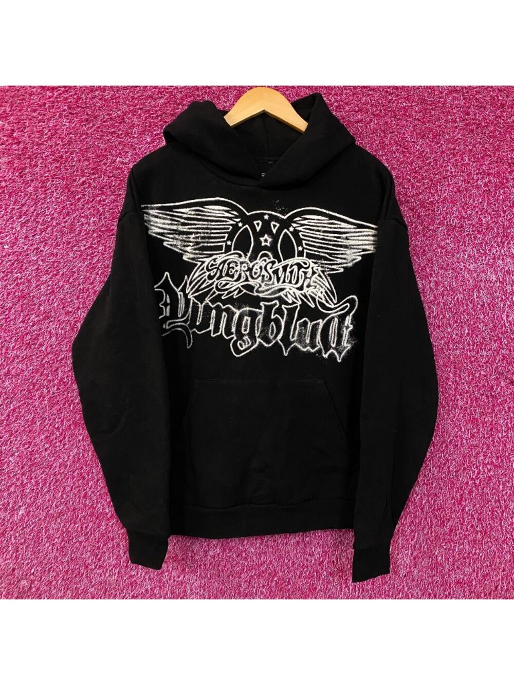 Aerosmith & YUNGBLUD "One More Time" My Only Angel Hoodie Medium